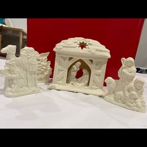 O Holy Night Nativity Candle Holder Nativity Scene